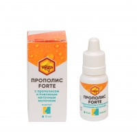 Прополис FORTE с маточным молочком, капли для носа и ушей